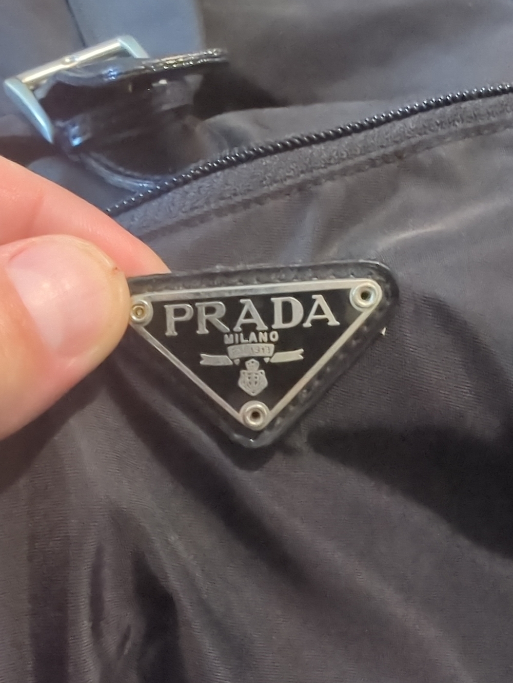 Prada Tessuto Nylon Black Bucket Backpack Made In Italy - Picture 3 of 8